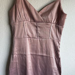 Tic Toc Elegant Pink Mini Dress Photo 0