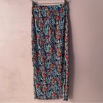 WAYF Blue Floral Pleated Maxi Skirt Size XS EUC Photo 12