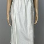 Vassarette Vintage  Satin Half Slip Size Small TT Ivory Off White Walking Slit Photo 0