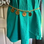Vintage medallion faux gold coin chain belt, size small medium Photo 0
