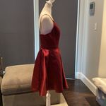 Women’s Burgundy Short Prom Party Dress NWT Medium Photo 4