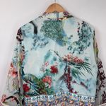 John Mark Kimono Cardigan Womens Small White Embroidered Romantic Boho Resort Photo 8