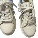 Midnight Velvet White & Silver Platform Sneakers Geometric Cutout EU 41 / US 10 Photo 2