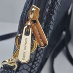 Michael Kors Black Python Style Notebook Cover with Strap Crossbody Bag Photo 11