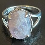 Amethyst Purplish S925 silver ring size 7 Photo 0