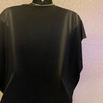 julie's closet 🆕 Julie’s Closet Black Blouse with Accent Necklace Photo 8