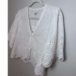 Lucy Paris  Loray Embroidered Shirt white sz XS NWT $88 Photo 11