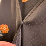 Madewell  Bubble Sleeve Wrap Top in Floating Florets, Black with Yellow Flowers Photo 4