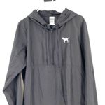 PINK - Victoria's Secret Victoria’s Secret PINK Black Quarter Zip Pullover Windbreaker Jacket Photo 1