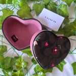Coach Heart Trinket Box In Signature Canvas With Heart Petal Print c7752 Photo 1