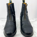 Moretta Clio Leather Zip Paddock‎ Equestrian Horse Riding Boots Womens 7 Black Photo 0