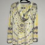 Vintage Havana Yellow White Gray Tie Dye Hooded Pullover Photo 1