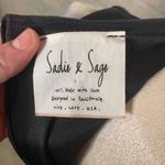 Sadie & Sage Black Faux Suede High Neck Sleeveless Dress Size S‎ Photo 3