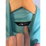 The North Face  Womens Full Zip Teal Purple Spell Out Logo Sweatshirt Sz Medium Photo 1