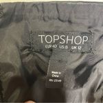 Topshop ‎ faux leather dress black with gemstones size 8 Photo 4