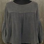 SheIn  black quarter length sleeve blouse with bag -Size Large. Photo 0