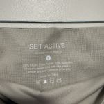 Set Active  Sculptflex Beige Seamless Rib Legging One Strap Sports Bra Set Small Photo 2