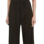 Betsey Johnson Black Split Back Belted Halter Palazzo Jumpsuit Womens Size 14 Photo 0