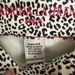 Sabrina Lauren black and white animal print ankle jeans size 8 Photo 2
