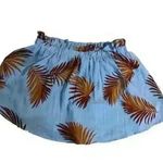 Lumière Lumiere Palm Leaf Blue Halter‎ crop top Photo 1