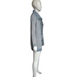 White House | Black Market WHBM White and Black Long Sleeve Open Front Cardigan Photo 2