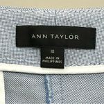 Ann Taylor Wide Leg Crop Pants Sz 10 Marina Culottes Light Blue Photo 2