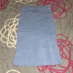 H&M  Blue Ribbed Midi Pencil Skirt Photo 1