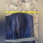 Sequin Hearts Strapless Flare Embellished Dress Navy Blue Homecoming Cocktail Photo 5