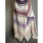 Aeropostale  Ribbed Sweater Small Pullover Cream Purple Oversized Cozy Photo 3