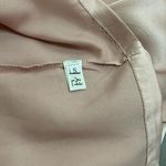 None Satin Tank Top Blouse Pink Size Small Photo 3