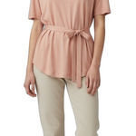 J.Crew Short Sleeve Scoop Neck Side Tie Tee Dusty Pink Size S Photo 0