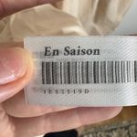 En Saison Dress Women M Cream Smocked Ruffled Mini Ruffle Tiered Cottage Cotton Size M Photo 7