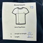 Ralph Lauren Lauren  Navy Scoop Neck Blouse- Size Medium Photo 9