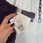 David's Bridal NWT David’s Bridal Plum Short Scalloped Strapless Lace Mesh Mini Dress Size 0 Photo 3