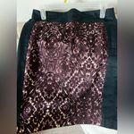 Club Monaco  Edith Pencil Skirt Black & Brown Abstract Print Size 4 Photo 5