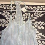 Free People  Soft Blue Striped Jumpsuit Photo 4