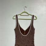 Free People  Umber Earth Brown Standout Smocked Convertible Midi Dress Sz S NWT Photo 9