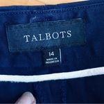 Talbots  Cotton Bermuda Shorts, Navy Blue, Size 14 (Inseam 10.5 in) Photo 4