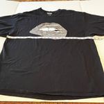 Gildan Silver bitten lips‎ black size 2XL short sleeve t-shirt  Photo 4