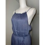 Women’s Casual Navy/Denim Colored Midi Dress Medium Blue Photo 1