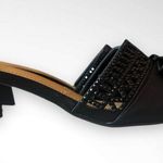 J. RENEE Black Randa Satin Pointy Toe Mule Sandal W/ Bow Detail Size 7.5 | NWOT Photo 4