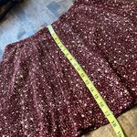 Lucky Brand Dark Red Print Mini Skirt Size Large Photo 8