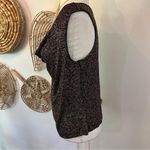 Vintage Y2K J.B.S. Ltd Glitter Cowl Neck Top Made in USA Evening Wear Rival Sz M Black Size M Photo 6