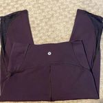 Lululemon Like new dark burgundy  cropped leggings (17”)  Size 6 Photo 4