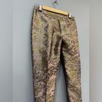 John Richmond Gold Brocade Zip Leg Pants Size 40 (6) EUC Pink Photo 1
