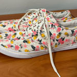 Vans  Doheny Canvas Lace Up Sneaker Shoe Pineapple Floral Hawaiian Print Beachy 9 Photo 0