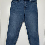 Mango  women’s navy blue high waist mom jeans size 4 Photo 0