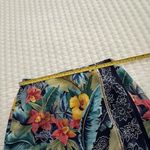 Talbots 100% Silk Wrap Style Maxi Skirt Sz 4 Tropical Floral Hawaiian Lined Photo 4