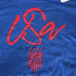 Nike  USA Soccer Women's T Shirt Blue W11942 Short Sleeve New Photo 2