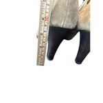 Anne Klein Size 9M Taupe Suede Ankle Booties With Lace-Up Design & 4" Heel Photo 1